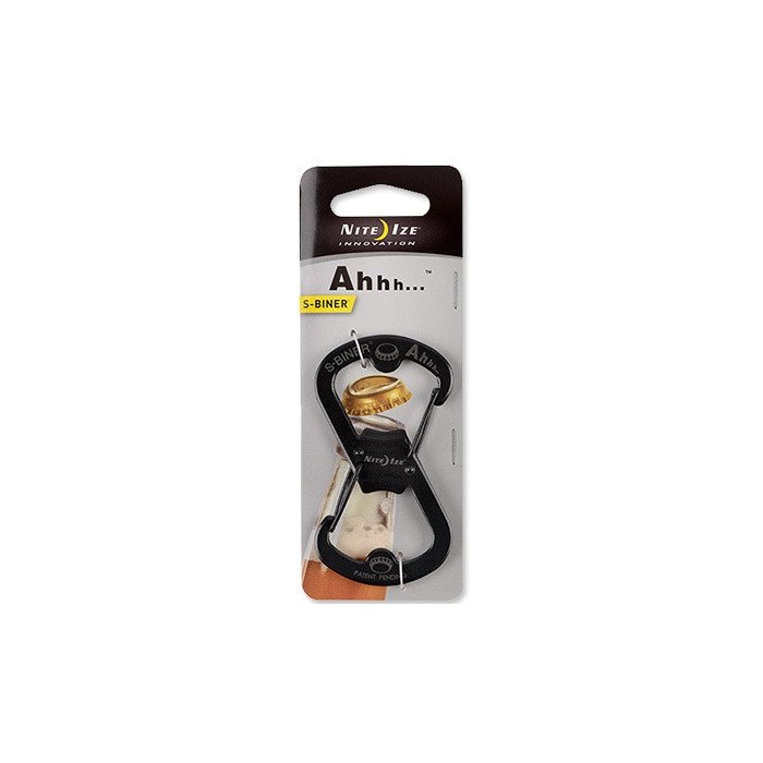 Breloc Nite Ize - S-Biner Ahhh Bottle Opener, negru