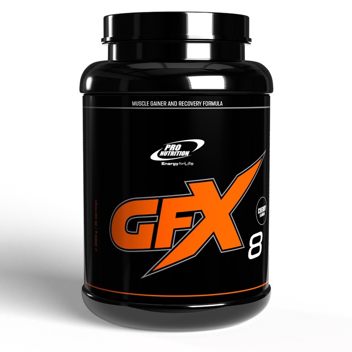 Gainer pentru dezvoltare musculara, GFX-8 cirese, 3000g
