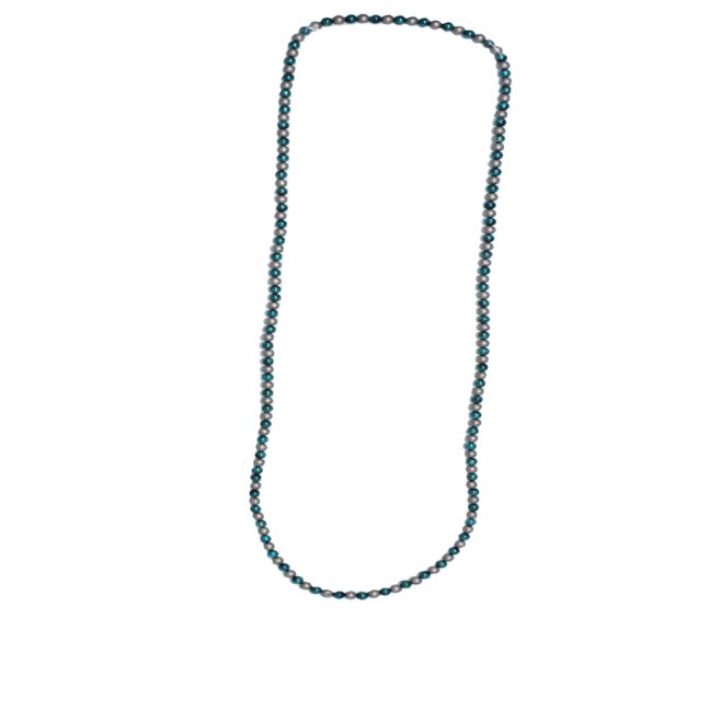 Colier rafinat din margele ,D&J Exclussive,verde-argintiu