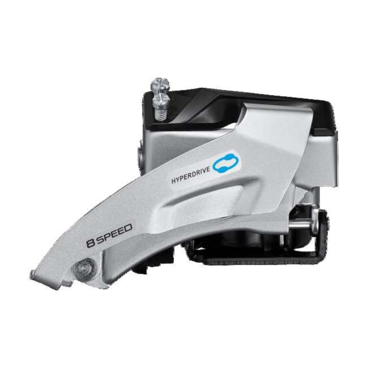 Преден дерайльор shimano altus fd-m315-ts, двоен, 2x7/8 задни скорости, top swing, двойно издърпване, яка 34
