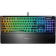 Tastatura gaming SteelSeries Apex 3, Iluminare RGB, IP32 water resistant, Layout US, Negru