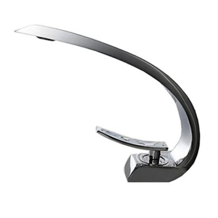 Robinet de toaleta cromat Lookshop®, aspect elegant si contemporan, argintiu