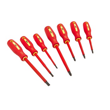 Set surubelnite izolate pentru electricieni, HBM, 7 piese Set surubelnite izolate pentru electricieni, HBM, 7 piese