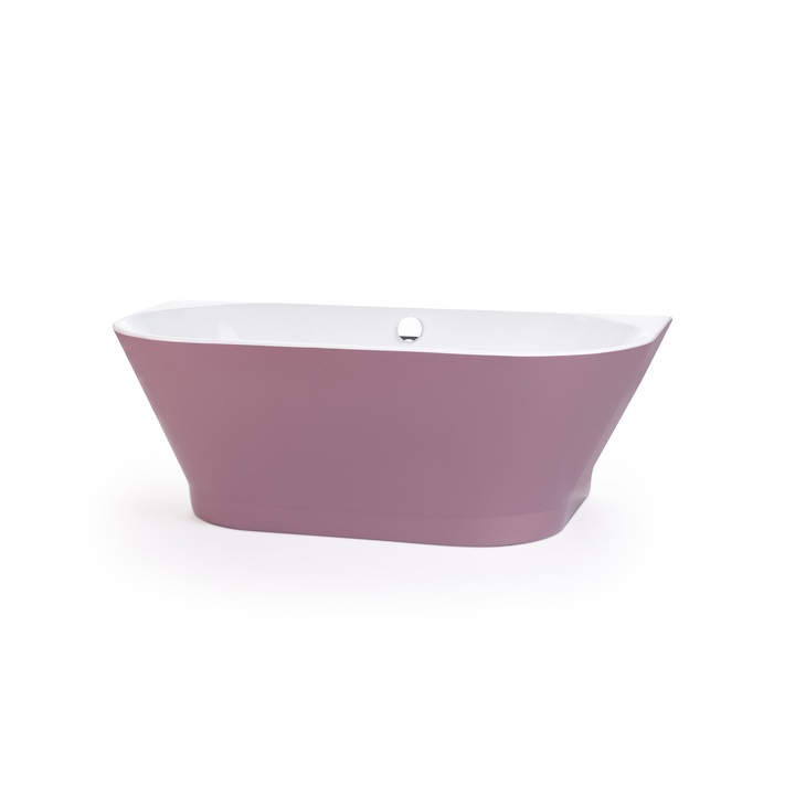 Cada de baie freestanding BRISTOL din acril, 170x80 - Pastel violet