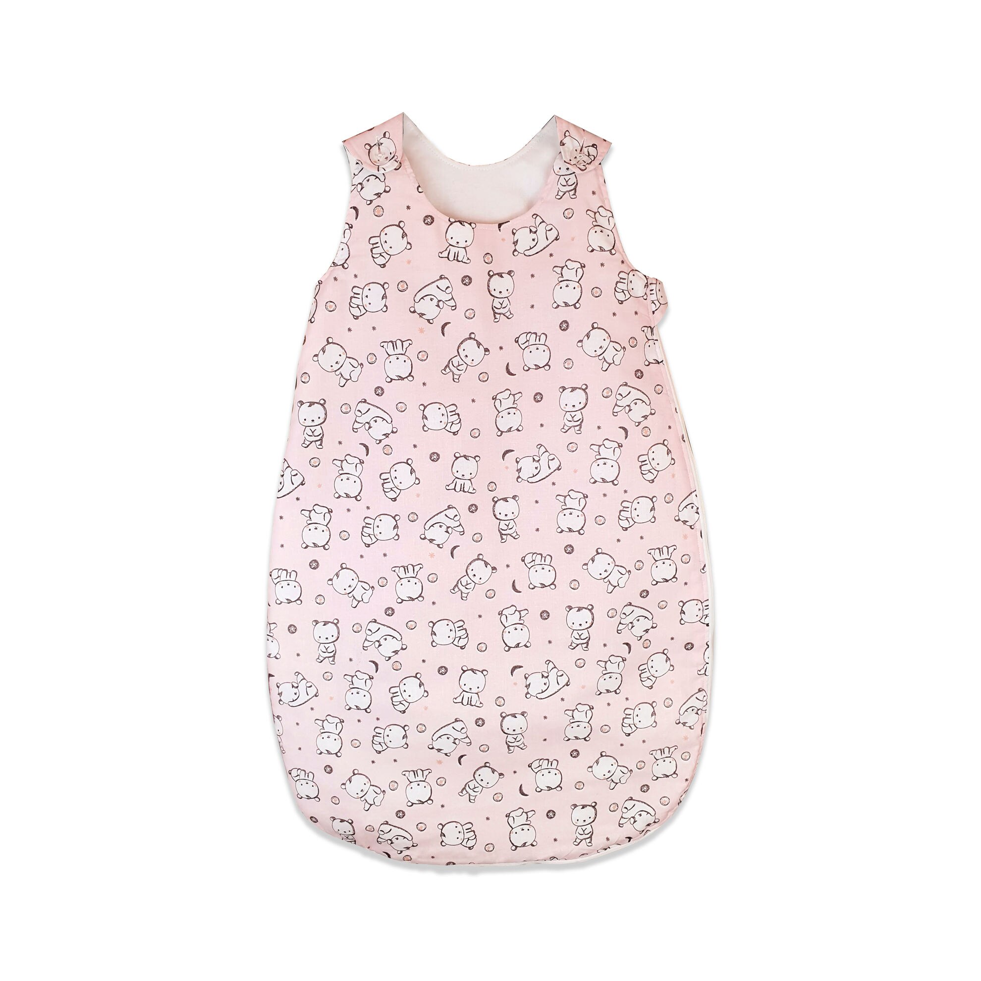 Sac de dormit, KidsDecor, toamna 1 tog Baby Bear roz 70 cm