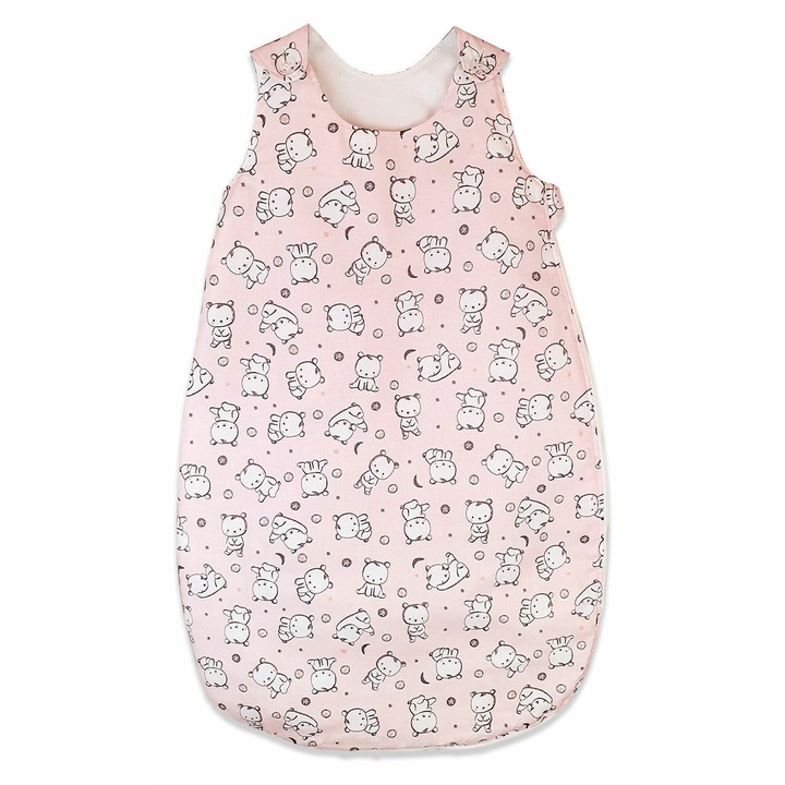 Sac de dormit Baby Bear roz, 70 cm, 0.5 tog