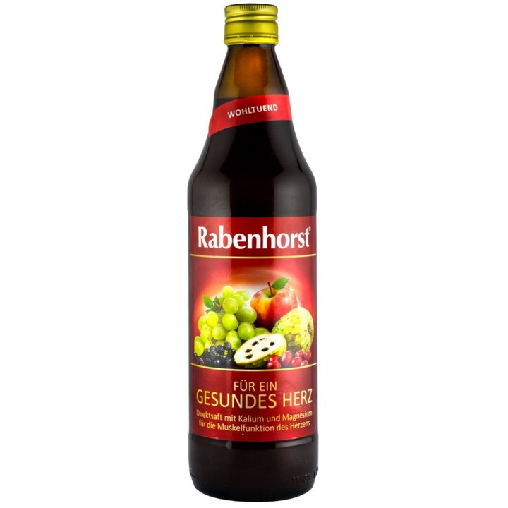 Чист плодов сок "За здраво сърце" - Rabenhorst, 750 мл