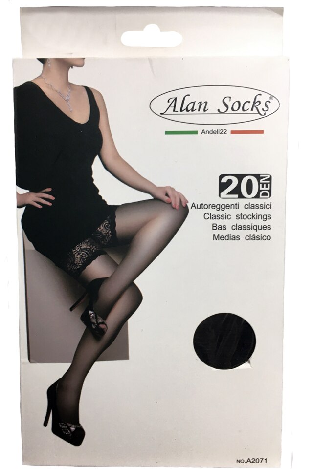 Ciorapi elegant cu model deosebit,D&J Exclussive, Negru