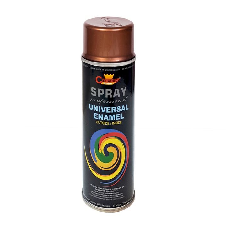 Spray vopsea, Champion Color, 400ML, metalic cupru