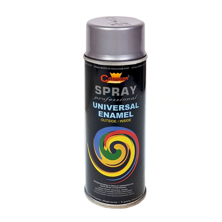 Spray vopsea, Champion Color, 400ML, argintiu, RAL 9006