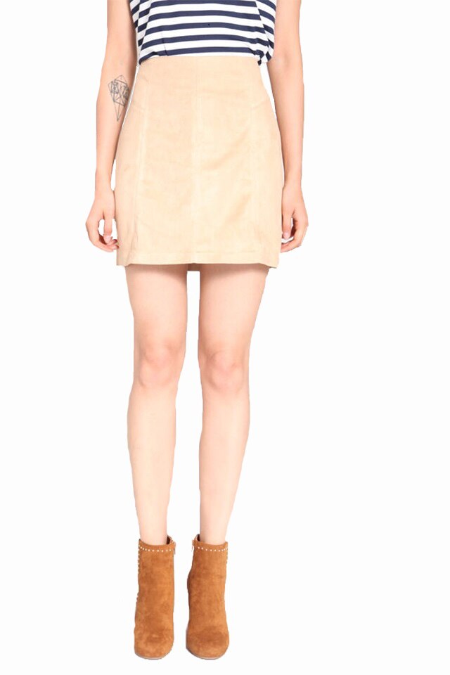 Fusta scurta maro deschis 42