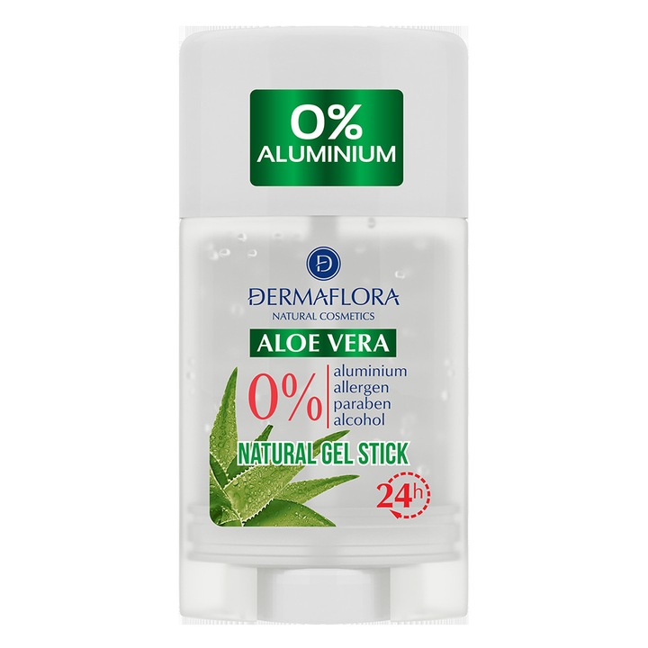 Deodorant Antiperspirant cu Aloe Vera, Dermaflora, Natural Cosmetics, 50 ml
