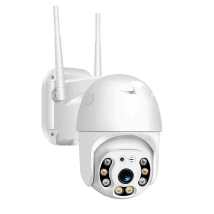 Камера за наблюдение GASCAN, PTZ, FULL HD 1080P, 2MP, Цветен нощен изглед, WIFI, Micro SD слот, Въртене, Разпознаване на човешки силует, Екстериорна/Интериорна