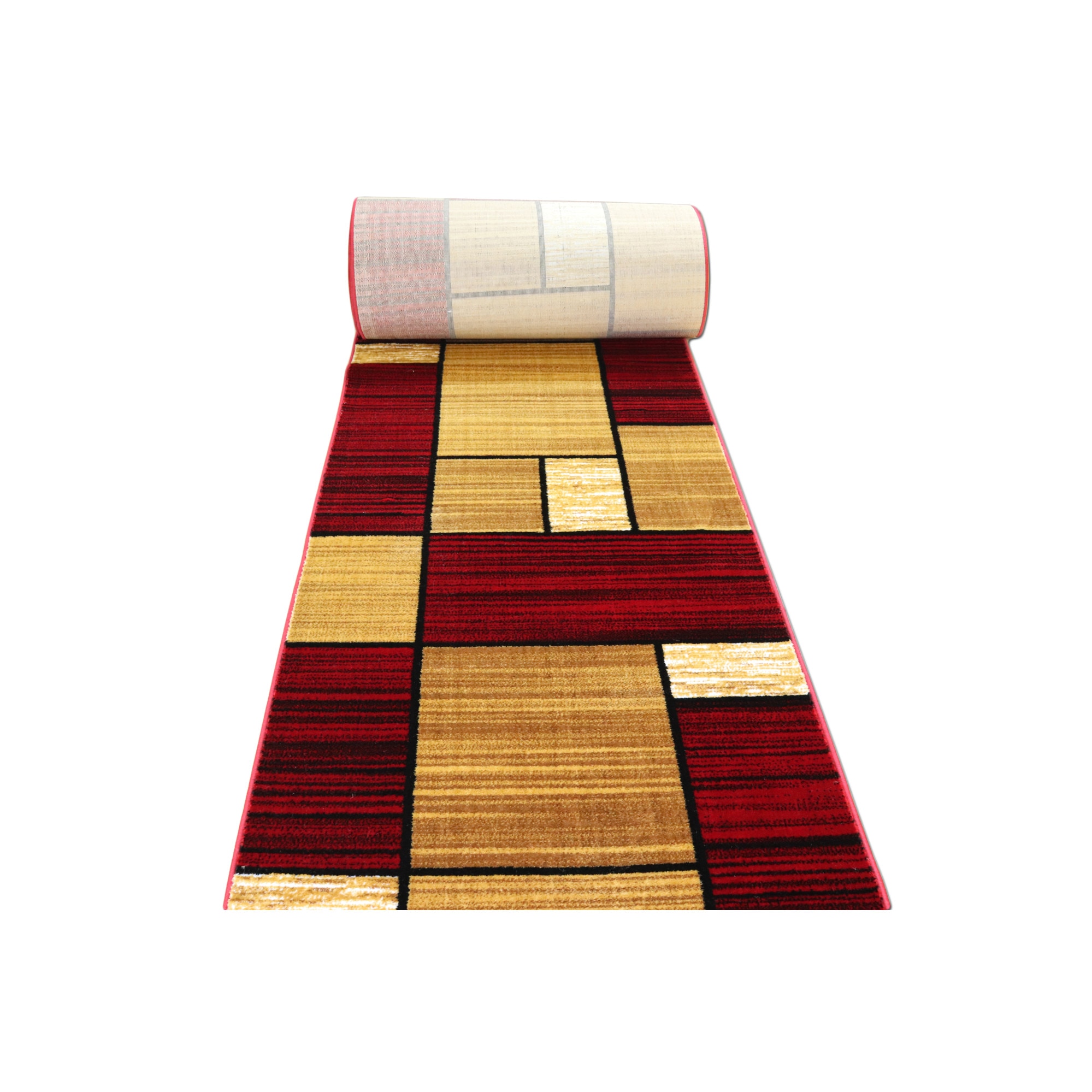 Traversa Covor Gold COLLECTION latime 60 cm -0846 rosu/bej