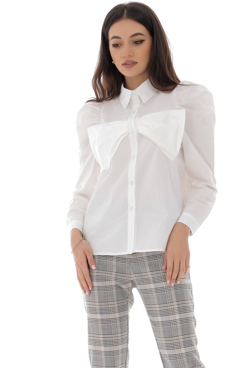 Fehér pamut ing, Roh, elöl masnival - BR2242