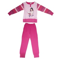 Pijama pentru fetite MARCO&PAOLO Disney Violetta SEG05R, Roz, 116