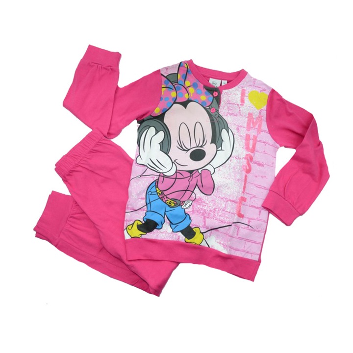 Pizsama lányoknak Minnie Mouse Disney OE7686R-116, rózsaszín 116 CM