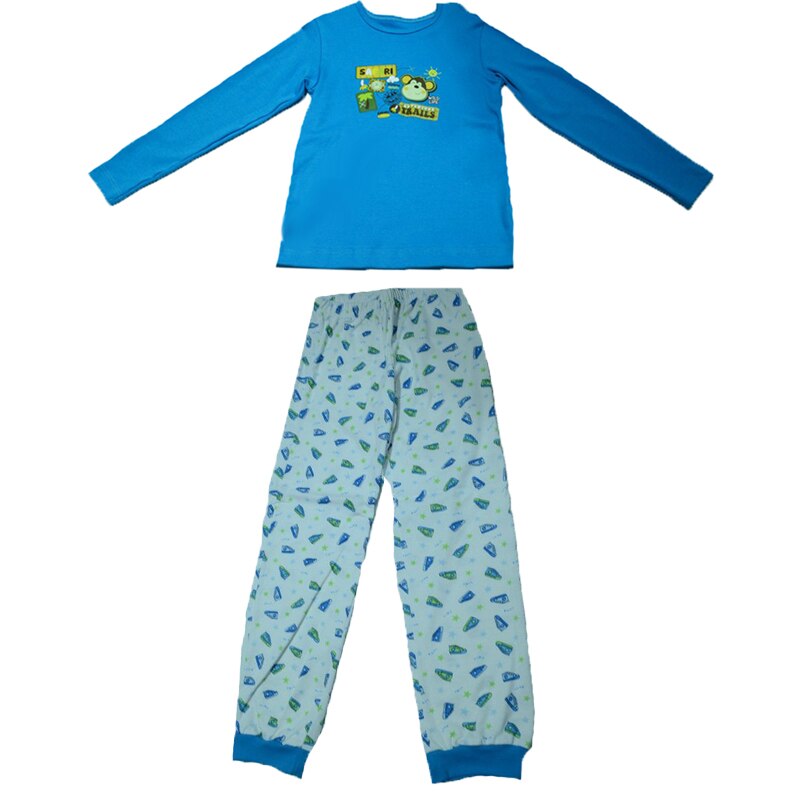 Pijama baieti Piticot PJB1, Albastru, 122