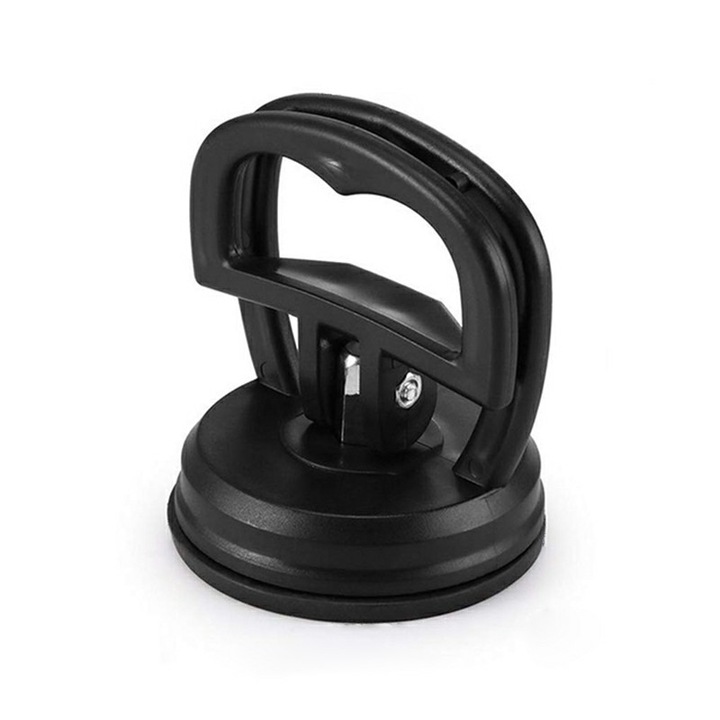 Mini ventuza pentru indreptare elemente caroserie, sustinere si fixare geamuri, rezistenta 15 Kg, 5.7x7.5 cm, negru FMD243