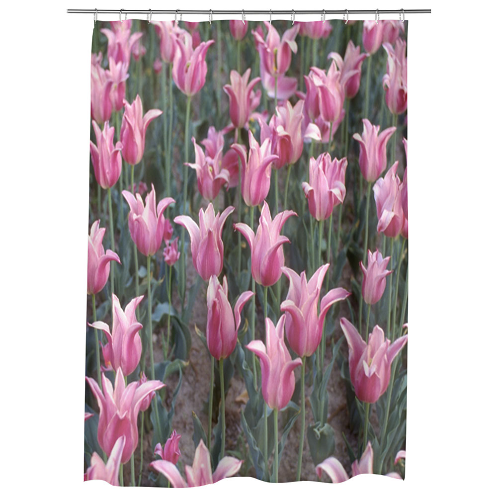 Perdea Dus, Cada, pentru Baie, Heartwork, Flori pe camp, Model Multicolor, Decoratiuni Baie, 150 x 200 cm