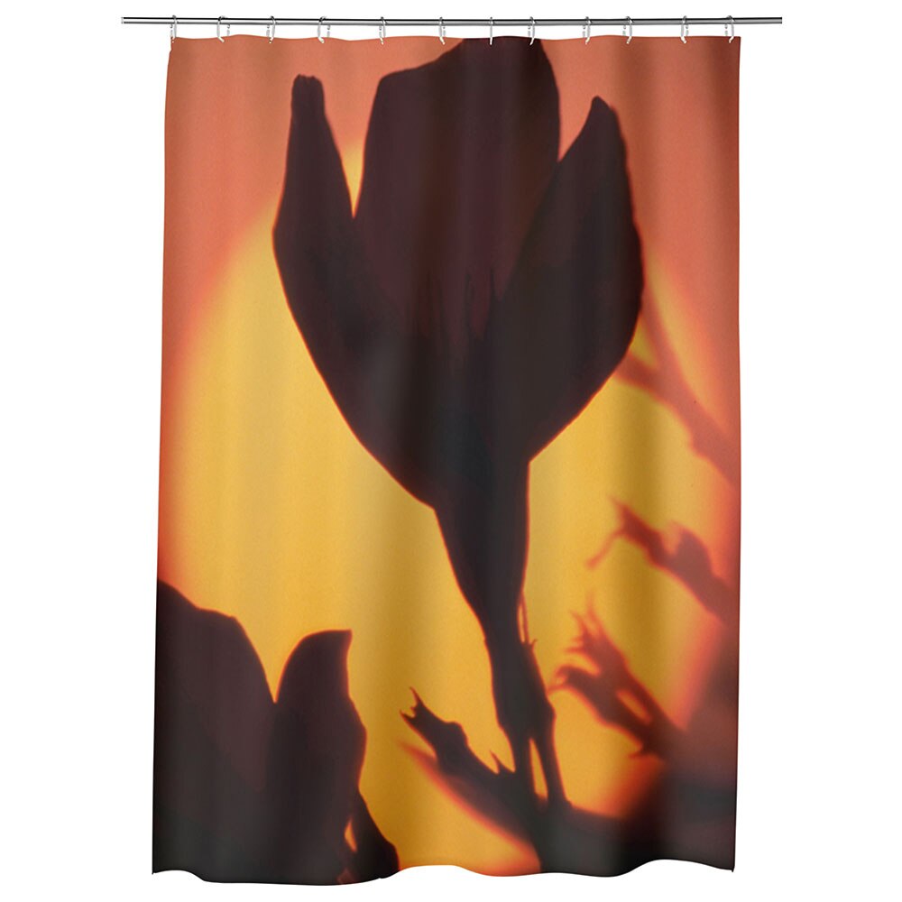 Perdea Dus, Cada, pentru Baie, Heartwork, Apus, Model Multicolor, Decoratiuni Baie, 150 x 200 cm