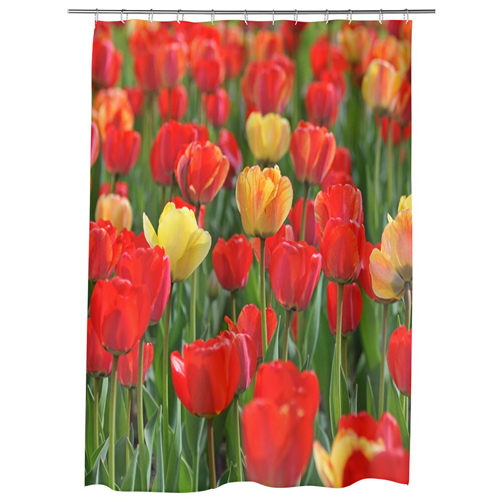 Perdea Dus, Cada, pentru Baie, Heartwork, Miros de lalele, Model Multicolor, Decoratiuni Baie, 150 x 200 cm