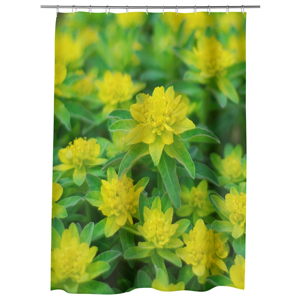 Perdea Dus, Cada, pentru Baie, Heartwork, Floricele curioase, Model Multicolor, Decoratiuni Baie, 150 x 200 cm