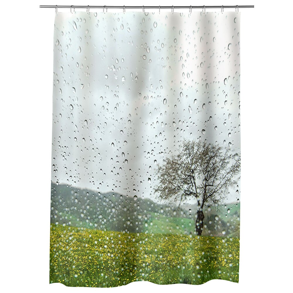 Perdea Dus, Cada, pentru Baie, Heartwork, Dupa ploaie, Model Multicolor, Decoratiuni Baie, 150 x 200 cm