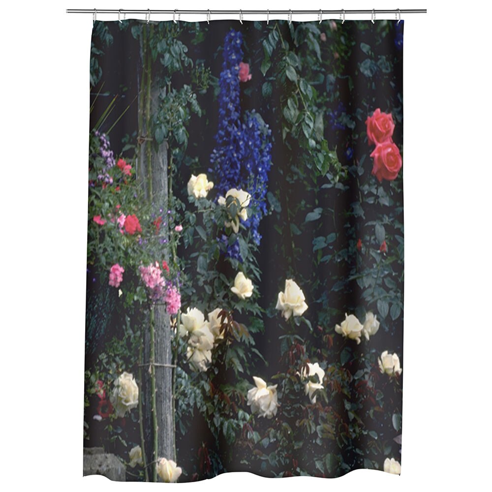 Perdea Dus, Cada, pentru Baie, Heartwork, In gradina cu flori, Model Multicolor, Decoratiuni Baie, 150 x 200 cm