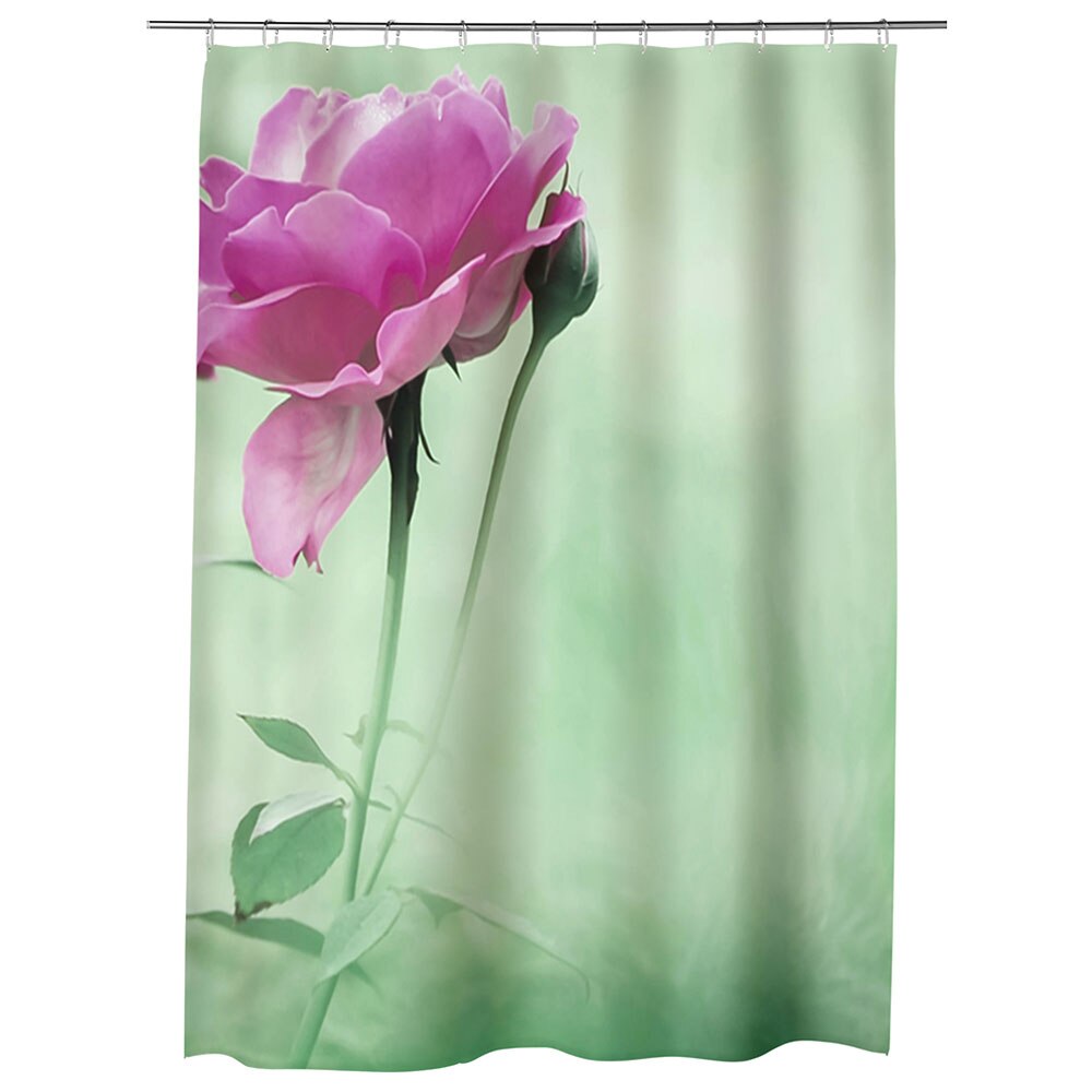 Perdea Dus, Cada, pentru Baie, Heartwork, Trandafiri cadou, Model Multicolor, Decoratiuni Baie, 150 x 200 cm