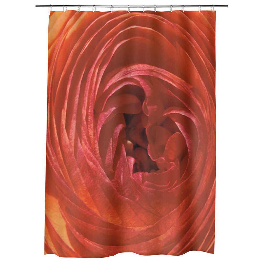 Perdea Dus, Cada, pentru Baie, Heartwork, Spirala de petale, Model Multicolor, Decoratiuni Baie, 150 x 200 cm