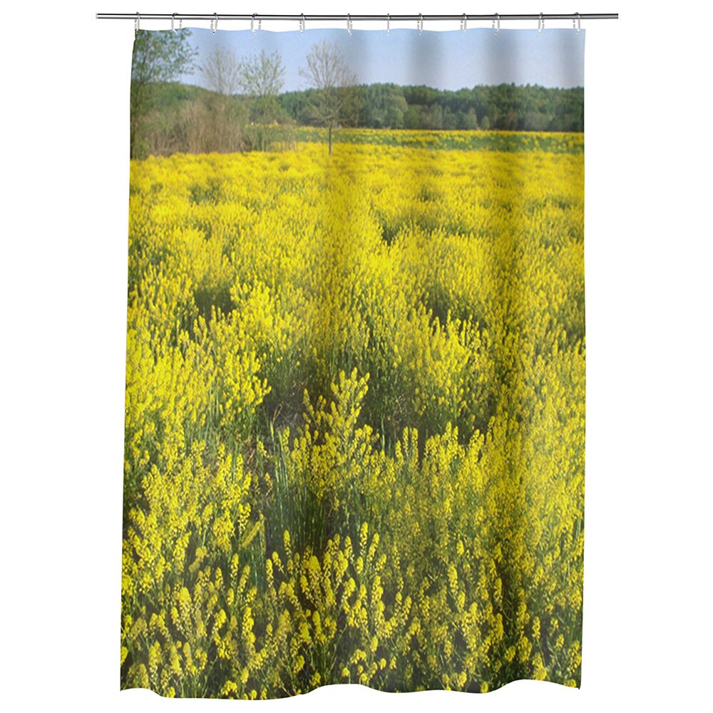 Perdea Dus, Cada, pentru Baie, Heartwork, Pe camp, Model Multicolor, Decoratiuni Baie, 150 x 200 cm