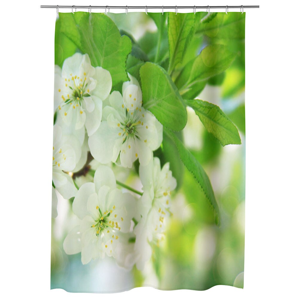 Perdea Dus, Cada, pentru Baie, Heartwork, Flori la lumina soarelui, Model Multicolor, Decoratiuni Baie, 150 x 200 cm