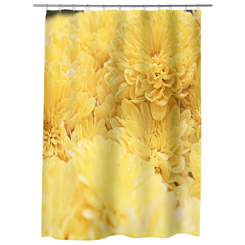 Perdea Dus, Cada, pentru Baie, Heartwork, Galben abundent, Model Multicolor, Decoratiuni Baie, 150 x 200 cm