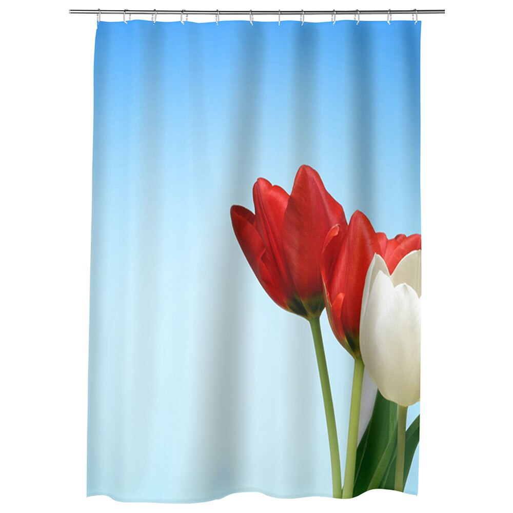 Perdea Dus, Cada, pentru Baie, Heartwork, Lalele speciale, Model Multicolor, Decoratiuni Baie, 150 x 200 cm