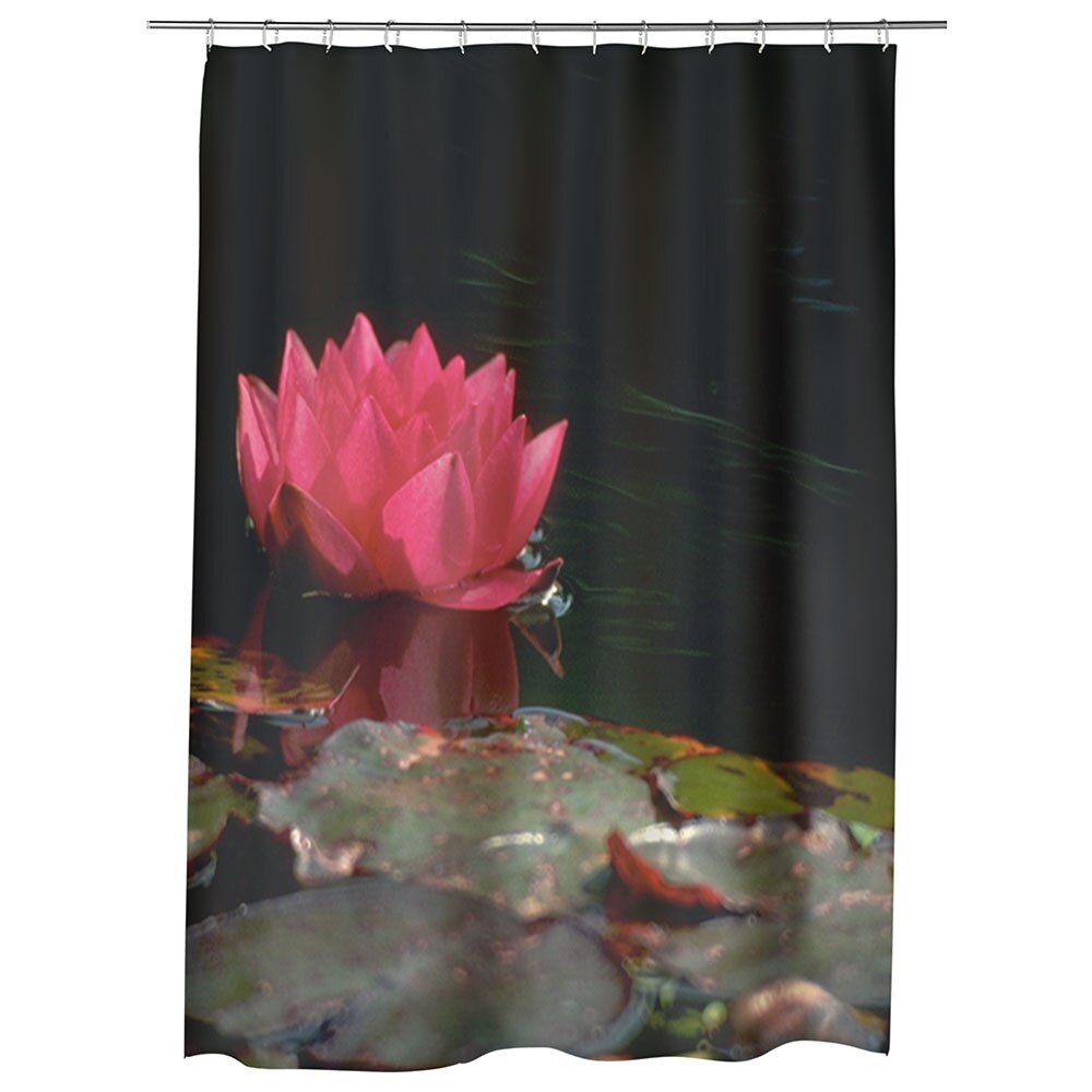 Perdea Dus, Cada, pentru Baie, Heartwork, Floare de nufar, Model Multicolor, Decoratiuni Baie, 150 x 200 cm