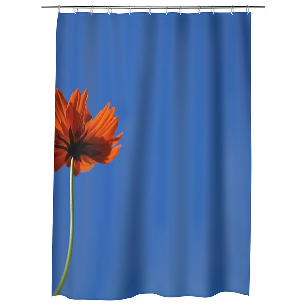 Perdea Dus, Cada, pentru Baie, Heartwork, Mac puternic, Model Multicolor, Decoratiuni Baie, 150 x 200 cm