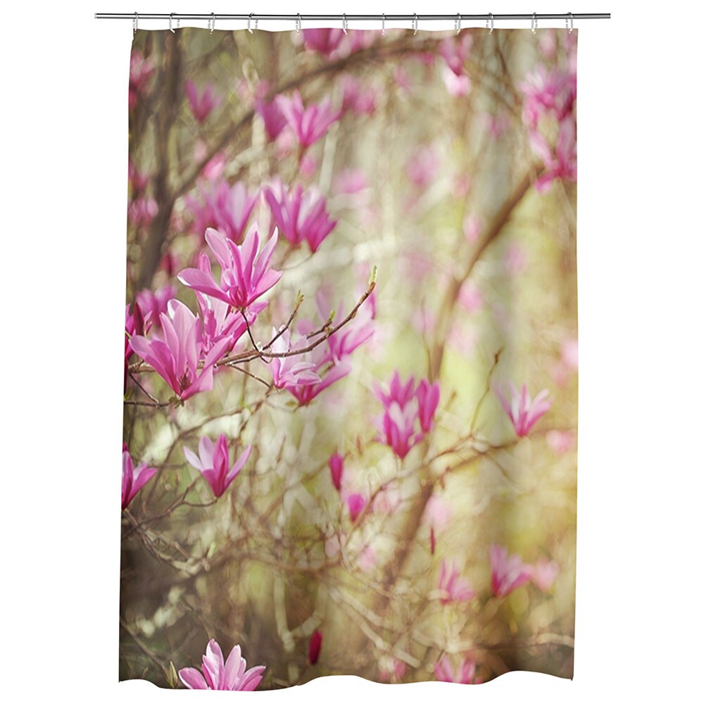 Perdea Dus, Cada, pentru Baie, Heartwork, Magnolie, Model Multicolor, Decoratiuni Baie, 150 x 200 cm