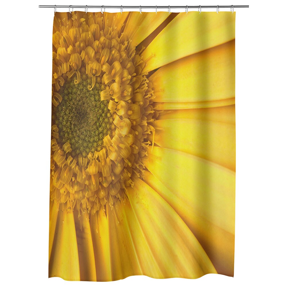 Perdea Dus, Cada, pentru Baie, Heartwork, Galben perfect, Model Multicolor, Decoratiuni Baie, 150 x 200 cm