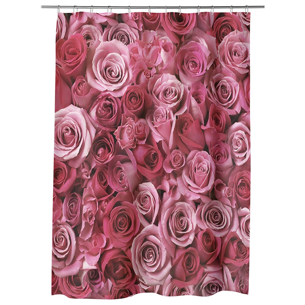 Perdea Dus, Cada, pentru Baie, Heartwork, Spirale de iubire, Model Multicolor, Decoratiuni Baie, 150 x 200 cm