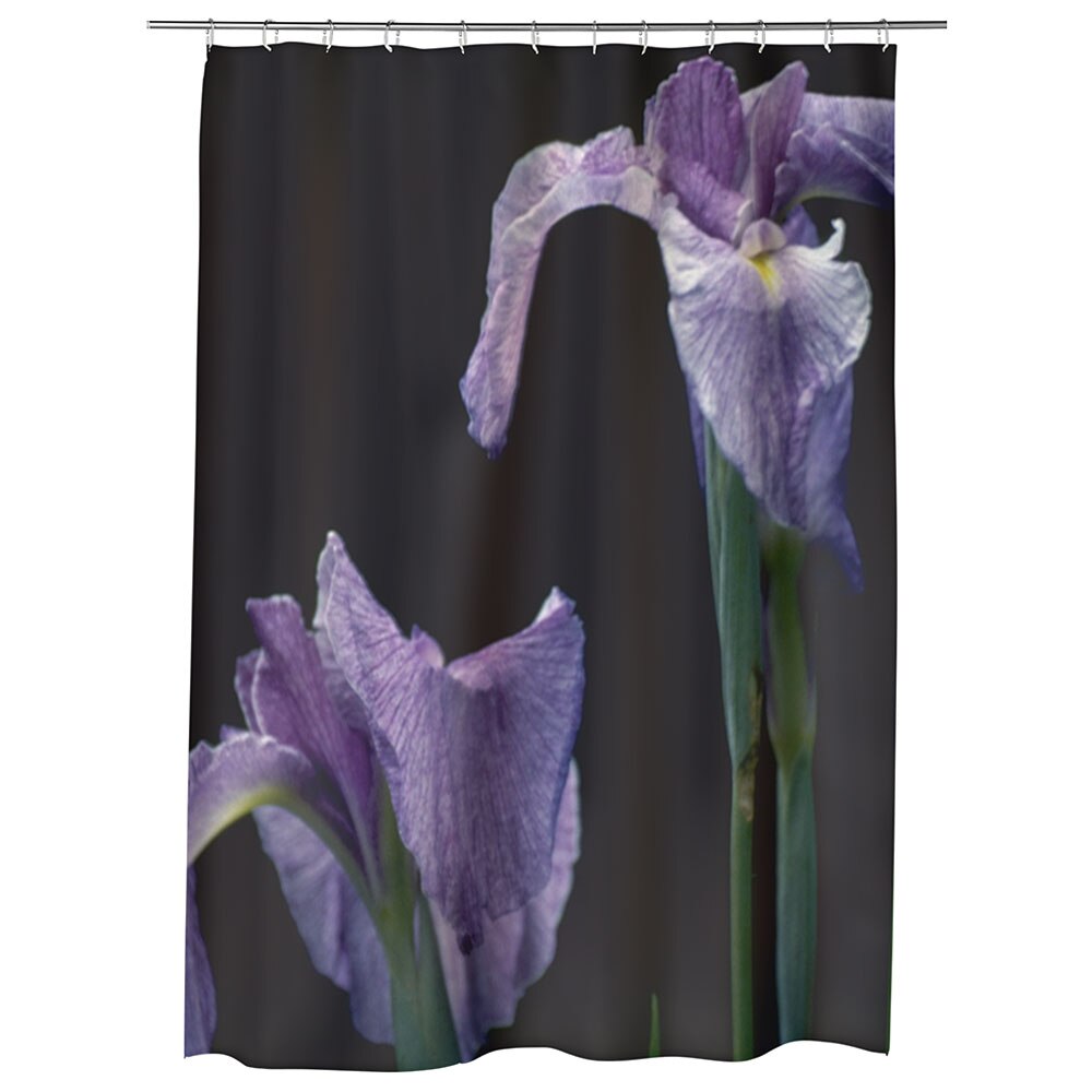 Perdea Dus, Cada, pentru Baie, Heartwork, Doua violet, Model Multicolor, Decoratiuni Baie, 150 x 200 cm