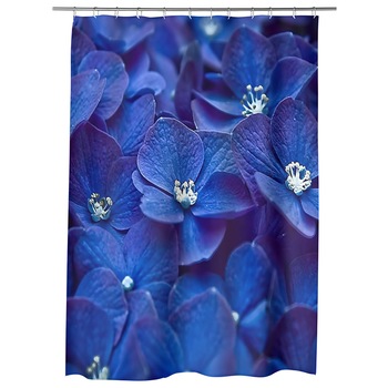 Perdea Dus, Cada, pentru Baie, Heartwork, Flori albastre, Model Multicolor, Decoratiuni Baie, 150 x 200 cm Perdea Dus, Cada, pentru Baie, Heartwork, Flori albastre, Model Multicolor, Decoratiuni Baie, 150 x 200 cm
