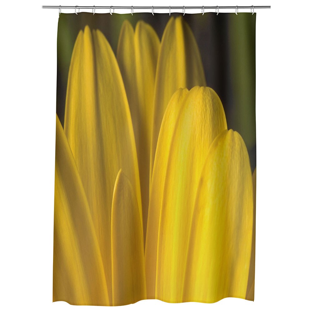Perdea Dus, Cada, pentru Baie, Heartwork, Petale galbene, Model Multicolor, Decoratiuni Baie, 150 x 200 cm