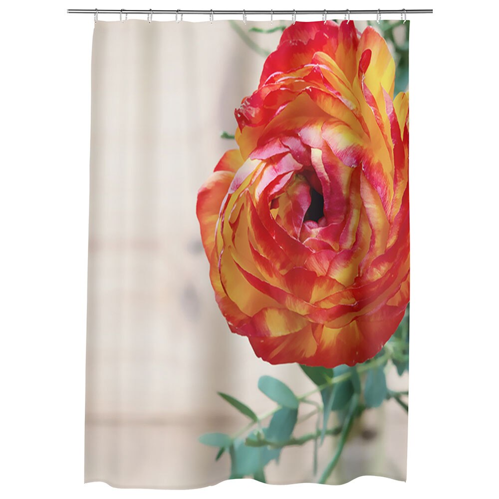 Perdea Dus, Cada, pentru Baie, Heartwork, Flori persane, Model Multicolor, Decoratiuni Baie, 150 x 200 cm