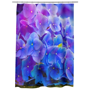 Perdea Dus, Cada, pentru Baie, Heartwork, Floricele albastre, Model Multicolor, Decoratiuni Baie, 150 x 200 cm Perdea Dus, Cada, pentru Baie, Heartwork, Floricele albastre, Model Multicolor, Decoratiuni Baie, 150 x 200 cm