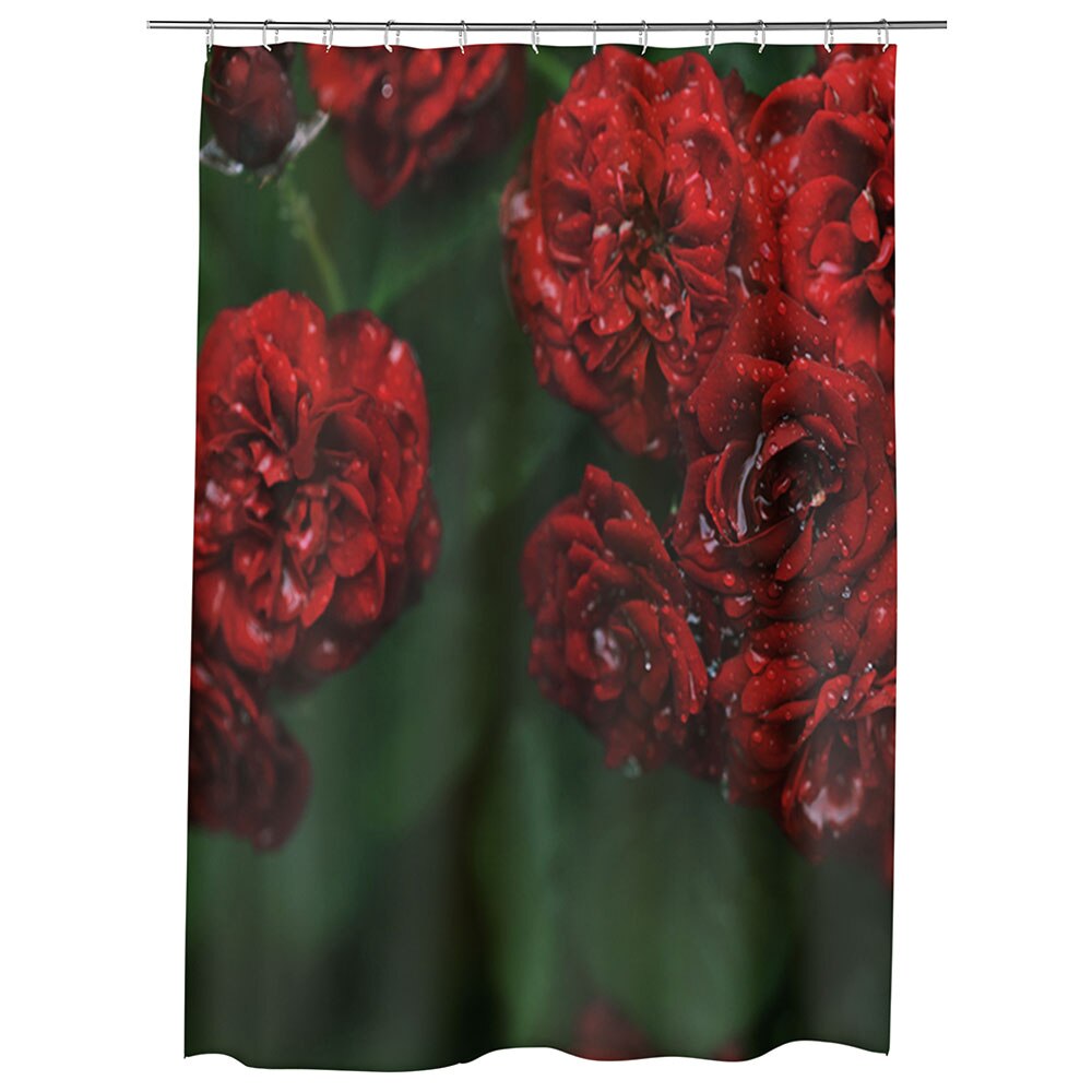 Perdea Dus, Cada, pentru Baie, Heartwork, Florile dragostei, Model Multicolor, Decoratiuni Baie, 150 x 200 cm
