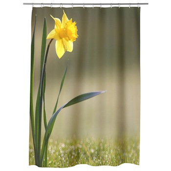 Perdea Dus, Cada, pentru Baie, Heartwork, Narcisa singuratica, Model Multicolor, Decoratiuni Baie, 150 x 200 cm Perdea Dus, Cada, pentru Baie, Heartwork, Narcisa singuratica, Model Multicolor, Decoratiuni Baie, 150 x 200 cm