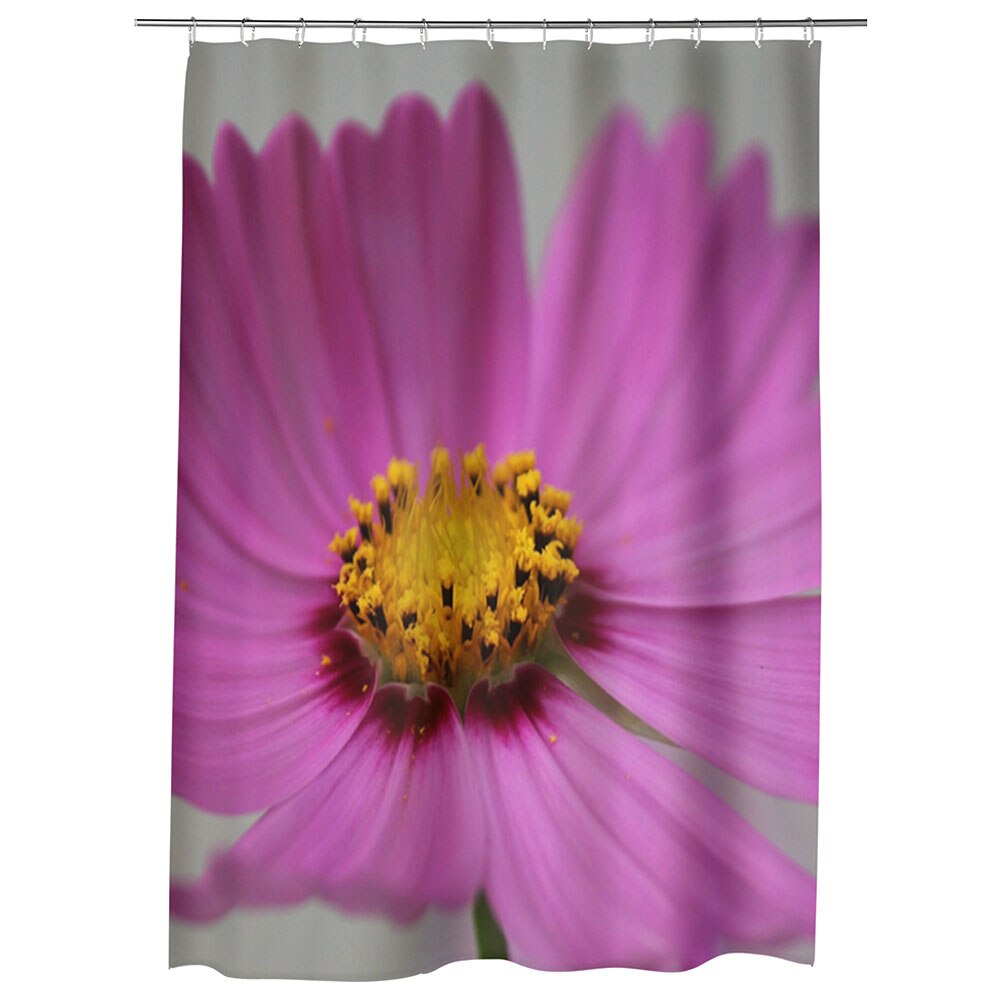 Perdea Dus, Cada, pentru Baie, Heartwork, Floare Cosmo, Model Multicolor, Decoratiuni Baie, 150 x 200 cm