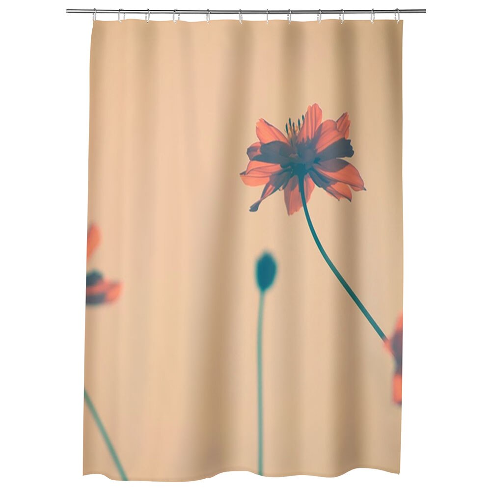 Perdea Dus, Cada, pentru Baie, Heartwork, Maci artistici, Model Multicolor, Decoratiuni Baie, 150 x 200 cm