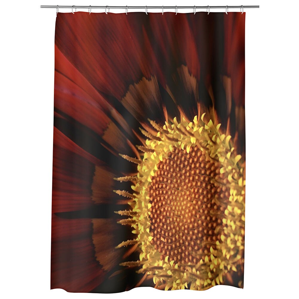 Perdea Dus, Cada, pentru Baie, Heartwork, Floare Gazania, Model Multicolor, Decoratiuni Baie, 150 x 200 cm